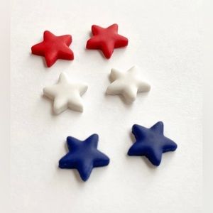 Forth of July Clay earrings